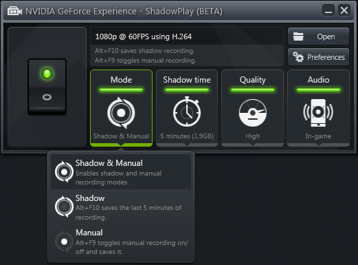 GeForce Experience أداة Nvidia الخاصة بجمهور اللاعبين
