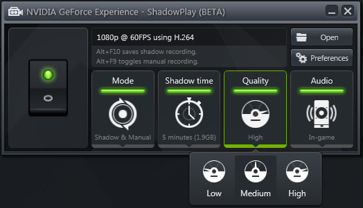 GeForce Experience أداة Nvidia الخاصة بجمهور اللاعبين