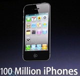 100 مليون iPhone و 15 مليون iPad مبيعات أبل خلال عام 2010