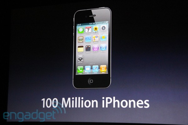 100 مليون iPhone و 15 مليون iPad مبيعات أبل خلال عام 2010