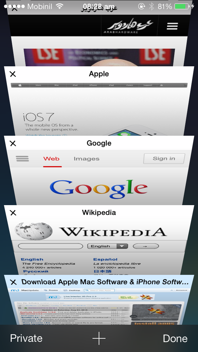 استعراض نظام iOS7 الجديد