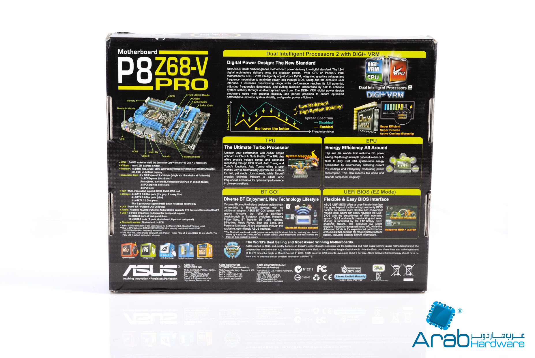 Asus P8Z68-V Pro - Arabhardware