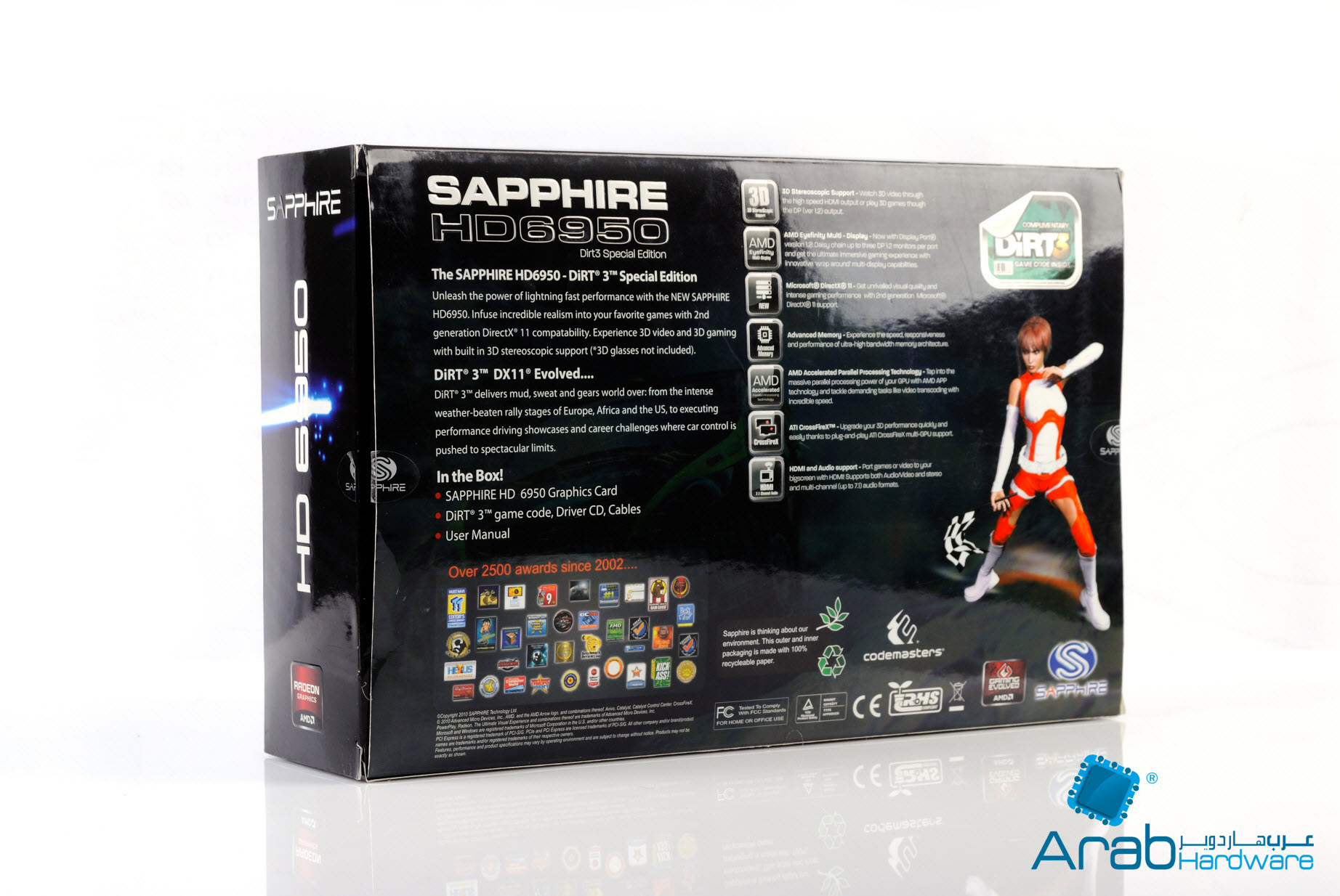 Sapphire HD6950 Dirt3 Edition 2GB review - Arabahrdware