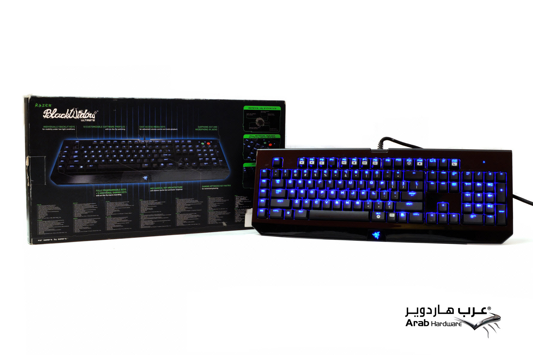 Razer Black Widow Ultimate Mechanical Keyboard Review- Arabhardware.net