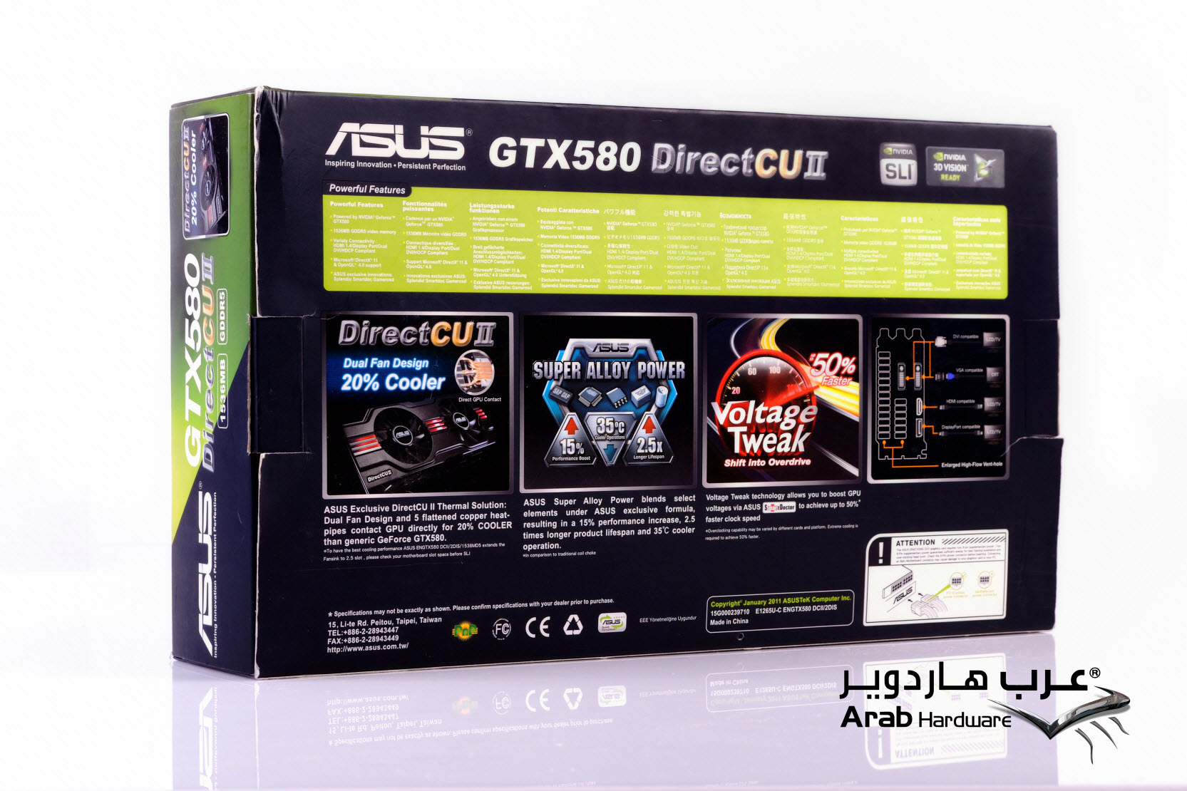 ASUS GTX580 Direct CU II Review - Arabhardware.net