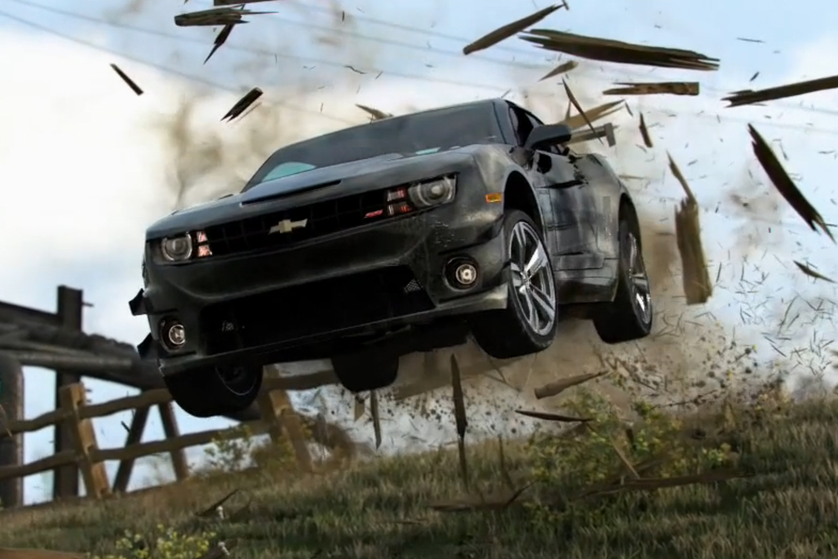 لقطة من إعلان لعبة The Crew