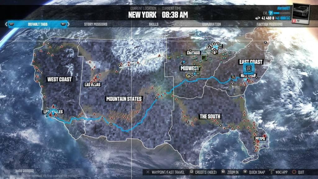 the crew map
