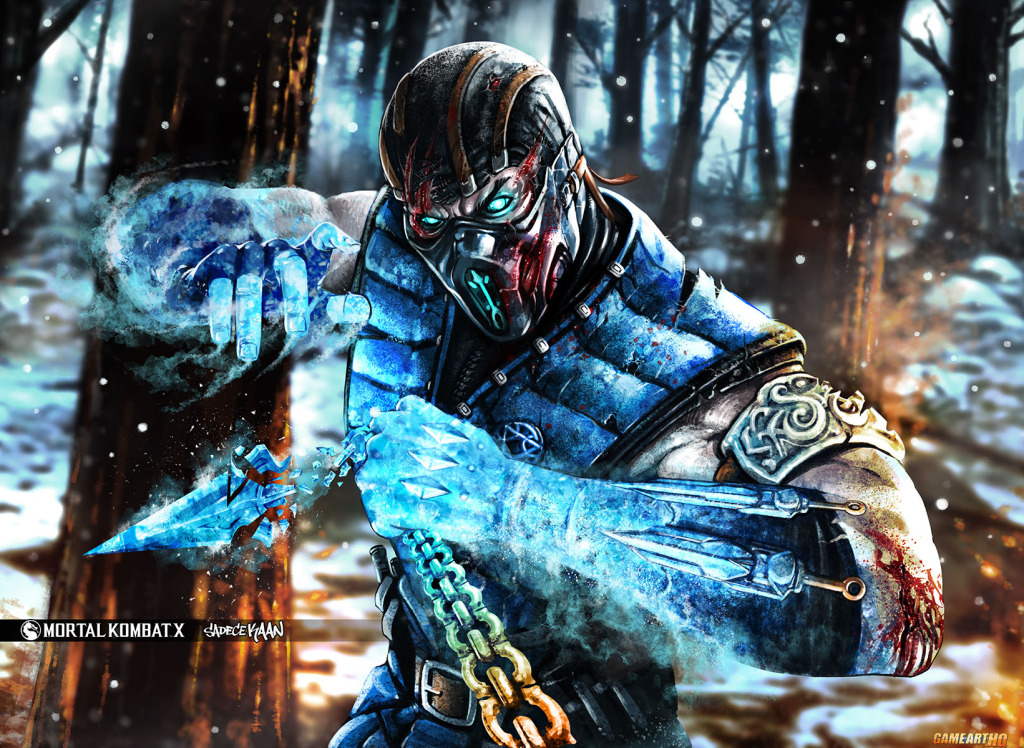 شخصية Sub Zero من داخل لعبة Mortal Kombat X 