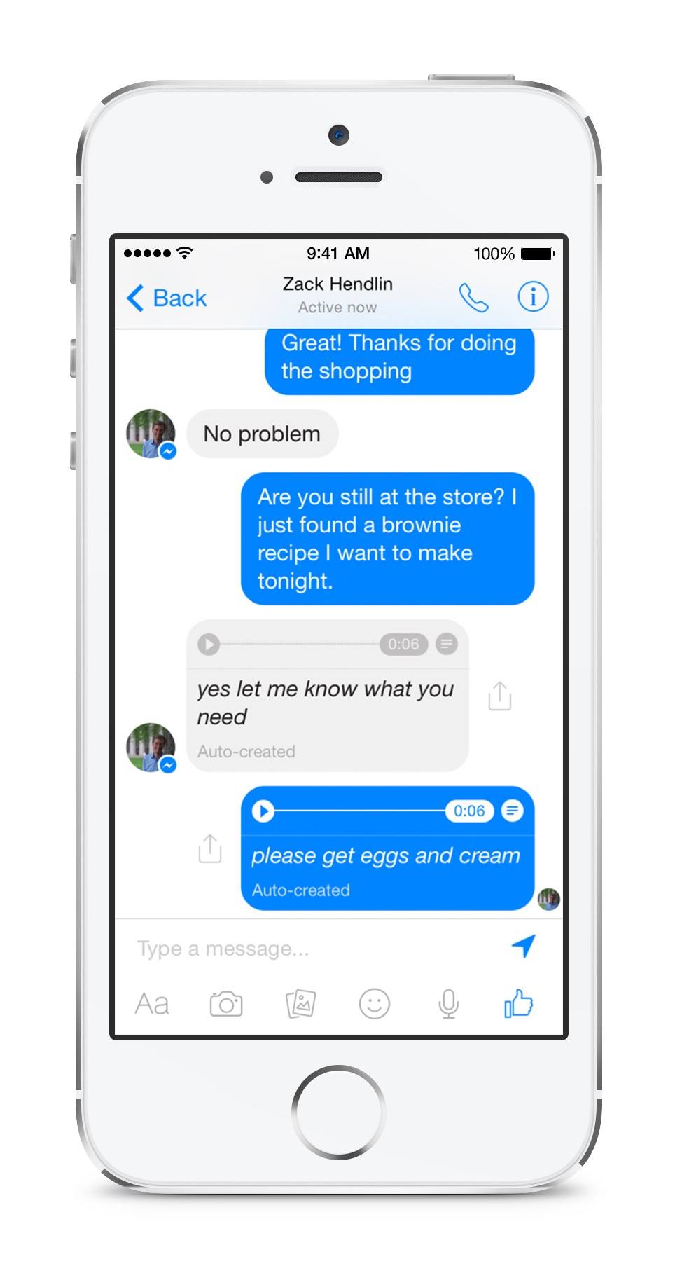 voice transcription  