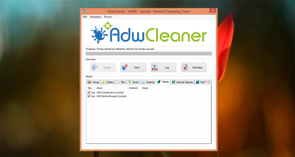واجهة برنامج AdwareCleaner لإزالة البرامج الخبيثة المسببة للإعلانات المزعجو