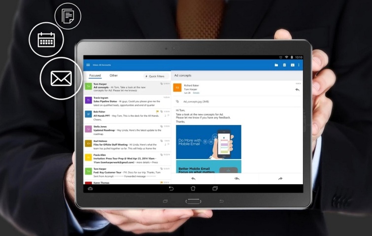 Outlook on android 
