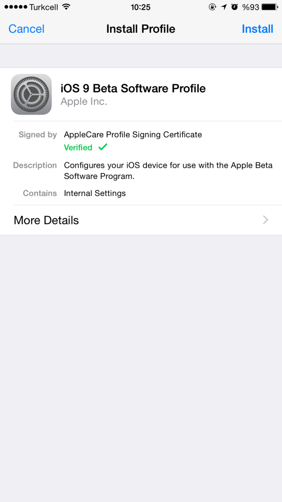 Upgrade to ios 9 beta 5 2