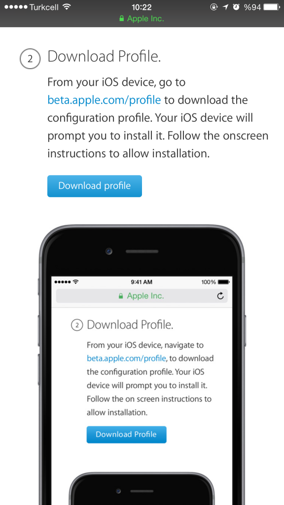 Upgrade to ios 9 beta 5