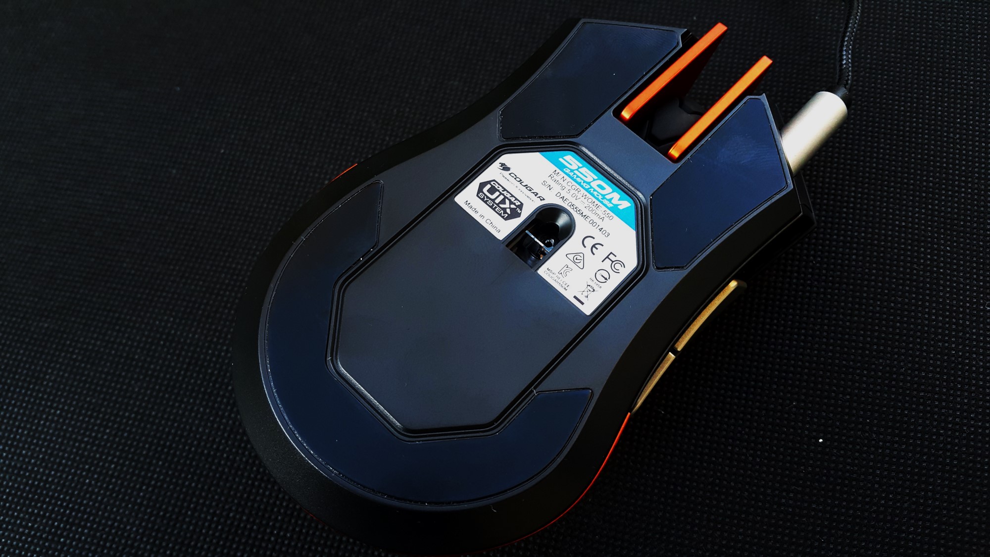 Couger 550M Gaming Mouse Back