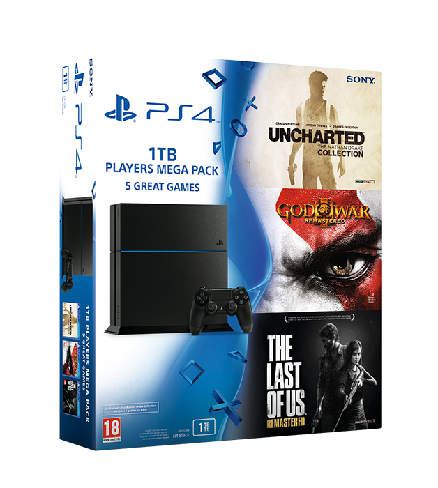 الإعلان عن حزمة الألعاب الثلاثية مع جهاز PS4 بحجم 1 تيرا 