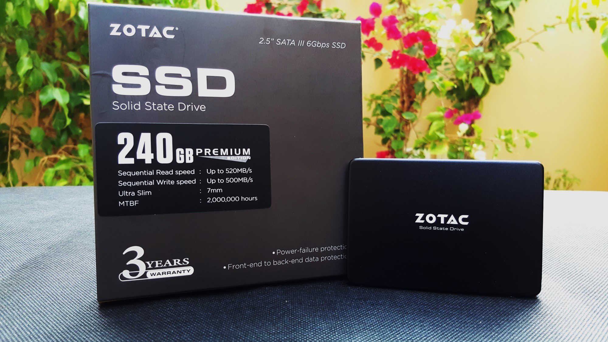 1- Zotac 240 GB Premium Edition Box + SSD