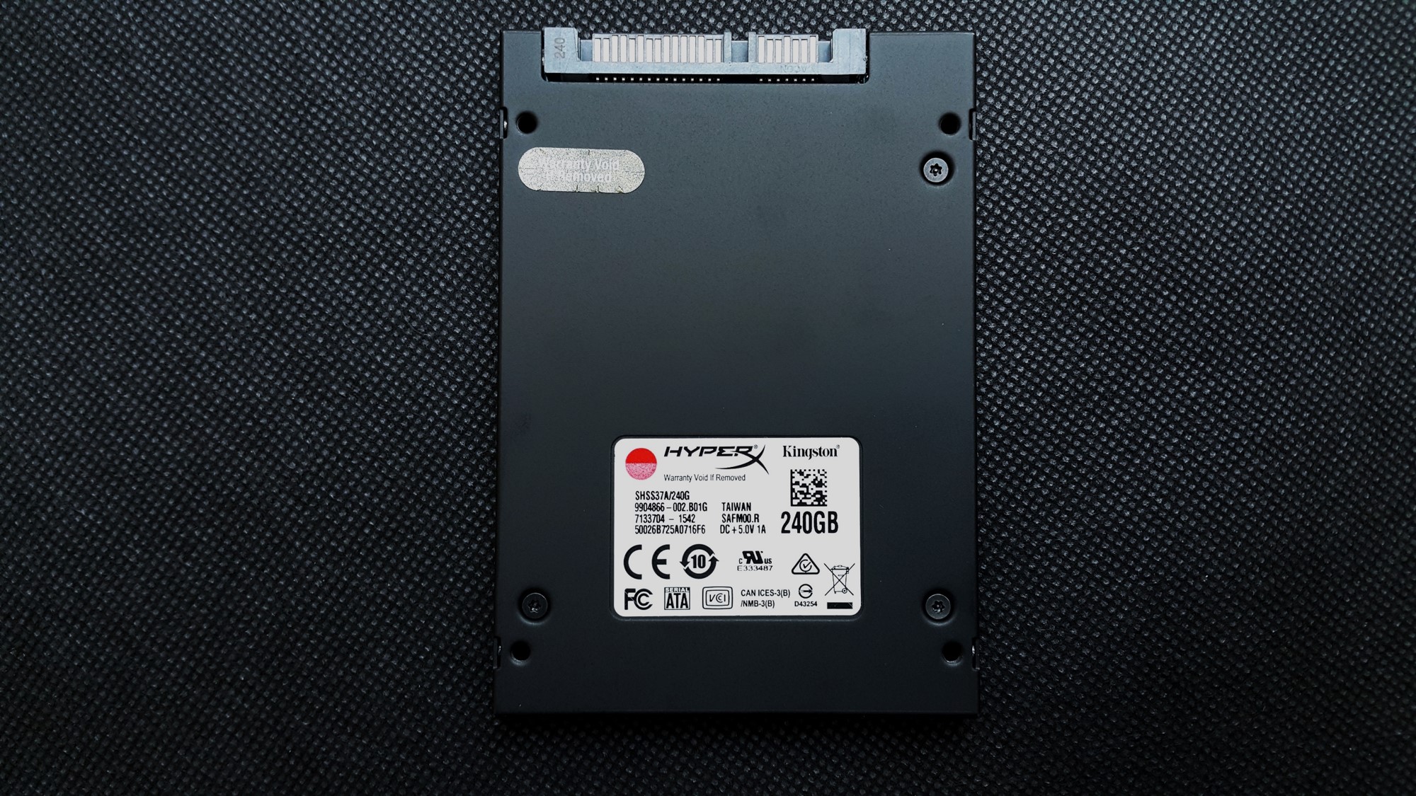 Kingston Hyper X Savage SSD 240GB SSD Back Kingston Hyper X Savage SSD 240GB SSD Back