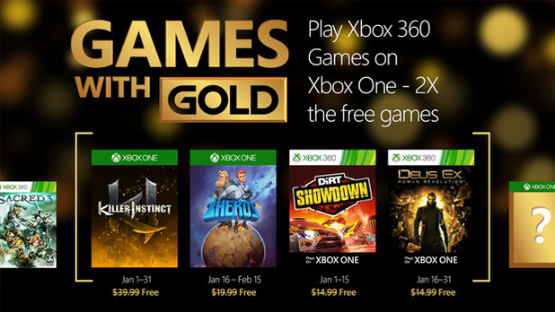  الألعاب المجانية لمشتركي خدمة Xbox Live Gold لشهر يناير لعام 2016 