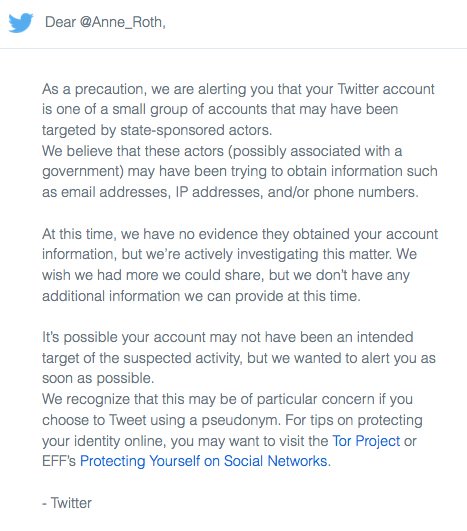twitter warns users