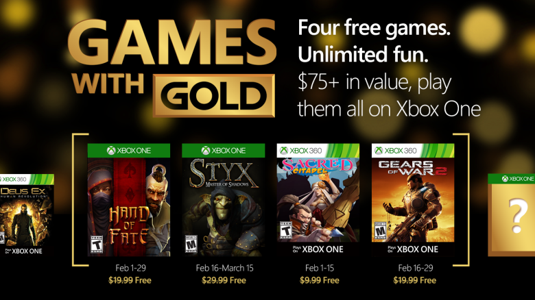 الألعاب المجانية لمشتركي خدمة Xbox Live Gold لفبراير 2016