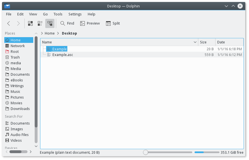 Files - encrypted & decrypted