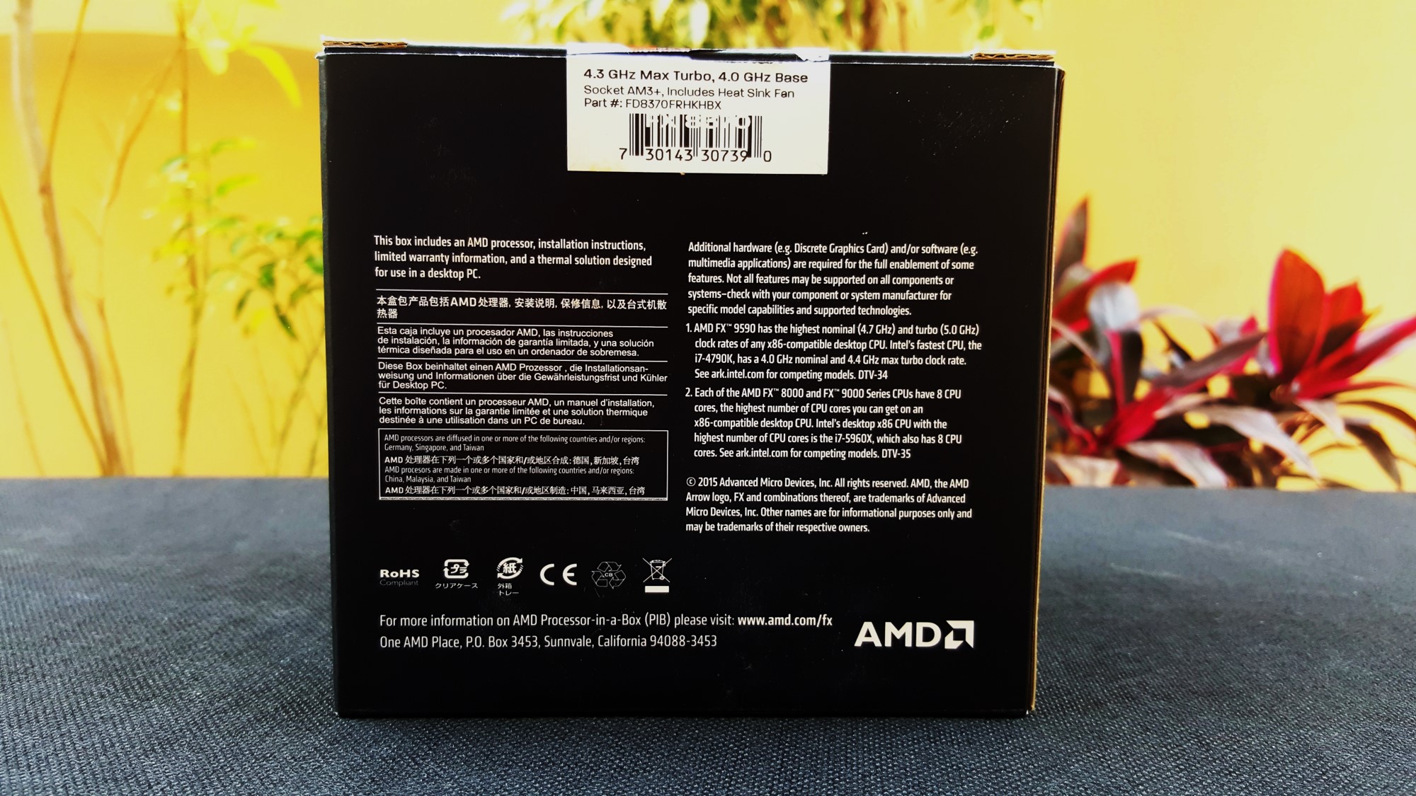 2-AMD FX 8370 With Wraith Cooler Box Back