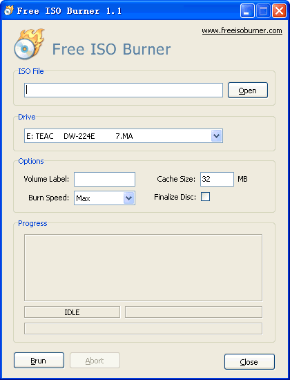 صورة لبرنامج Free ISO Burner