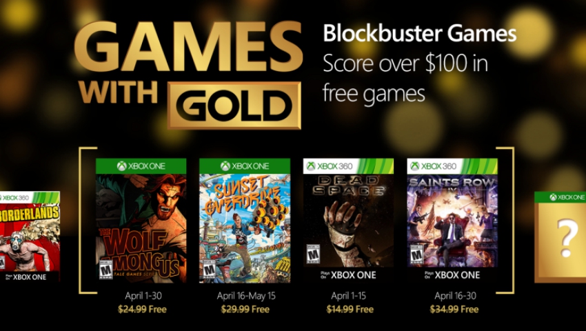 الألعاب المجانية لمشتركي خدمة Xbox Live Gold لشهر أبريل 2016