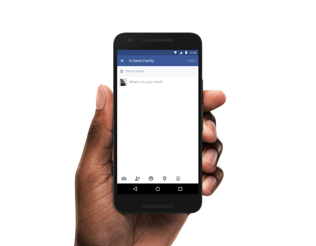 Live in Groups Android Entry Point فيسبوك