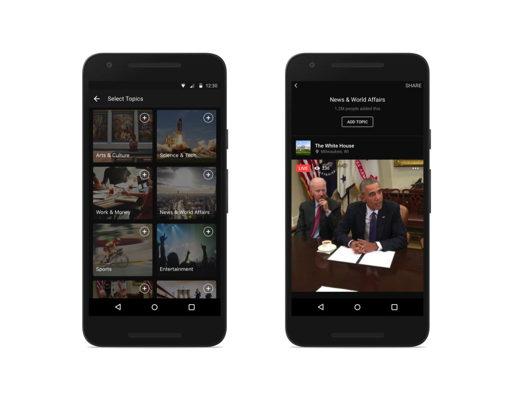 Video Topic Feeds Android