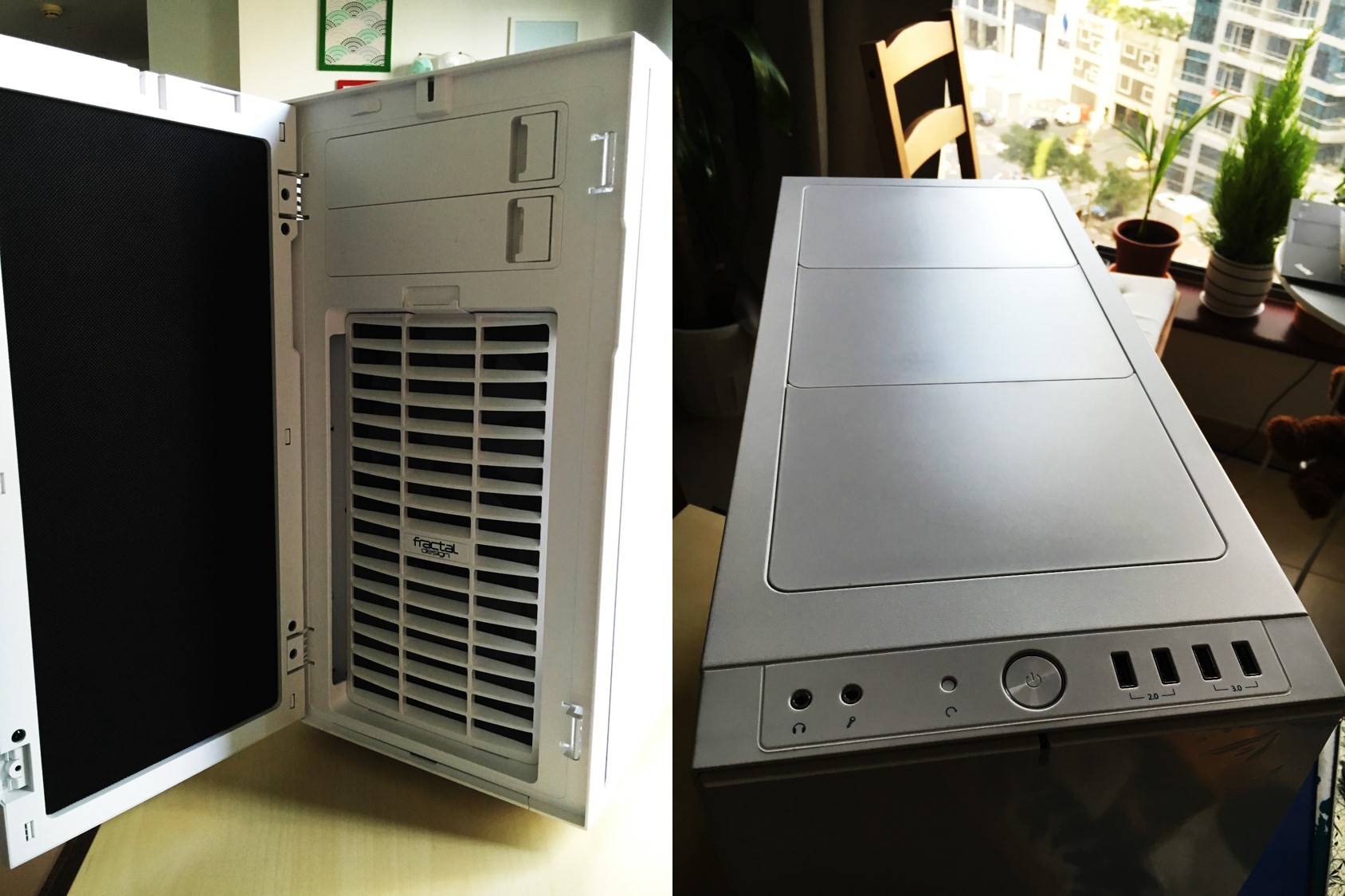 2-Fractal Design R5 Front door and upper case