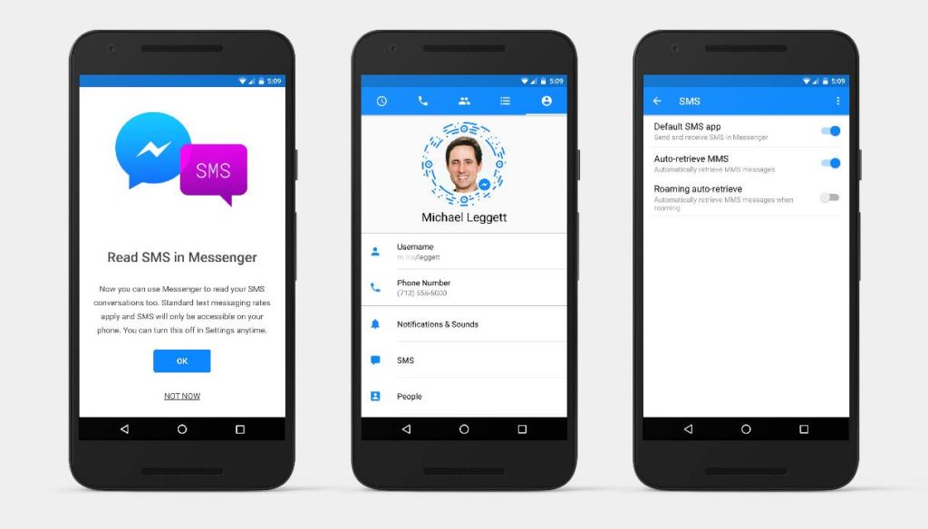 Facebook Messenger SMS Integration