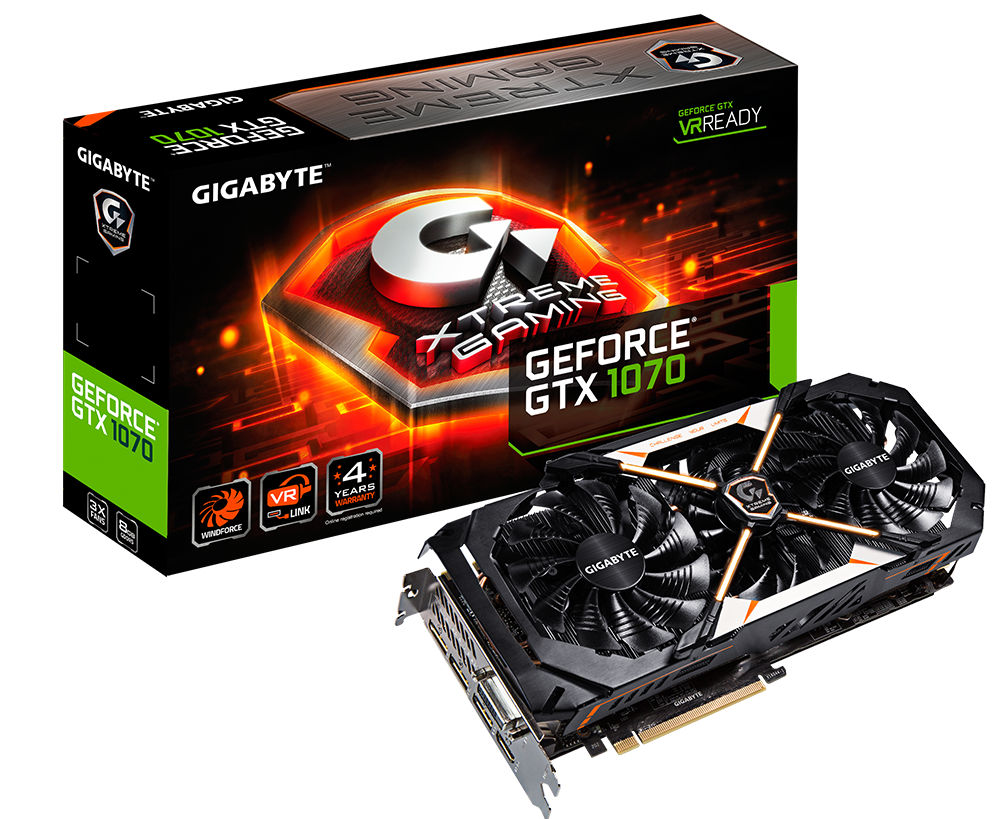 بطاقة جيجابايت GTX 1070 XTREME GAMING