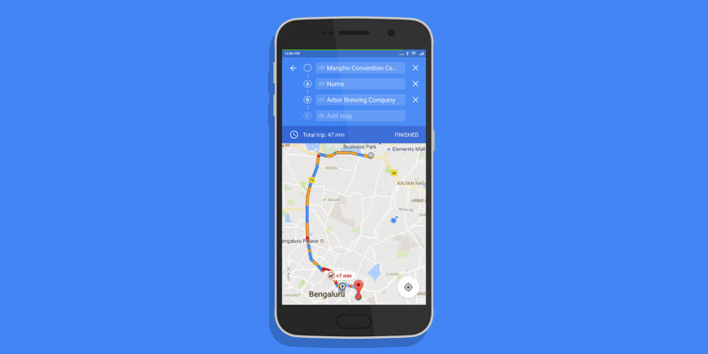 Google Maps multiple-waypoints