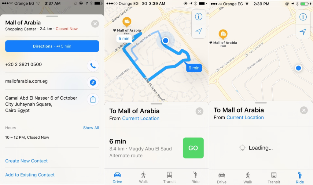iOS 10 Maps