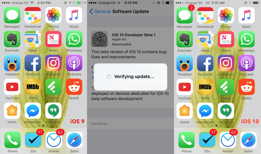 تجربتنا لنظام iOS10 الجديد update to ios10 beta