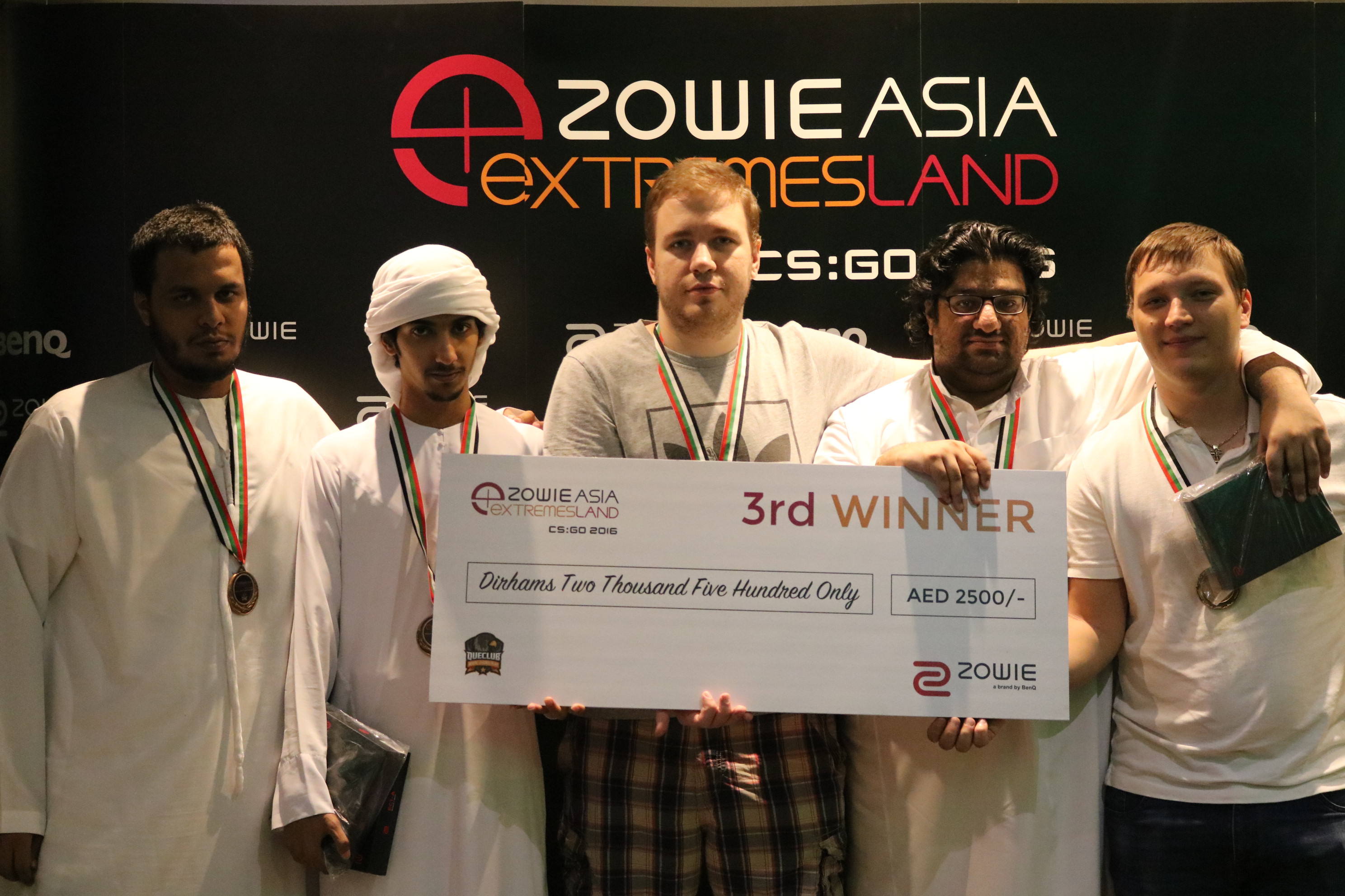 Team Bot won the third place at the Middle East Qualifiers of the eXTREMESLAND ZOWIE Asia CS GO 2016