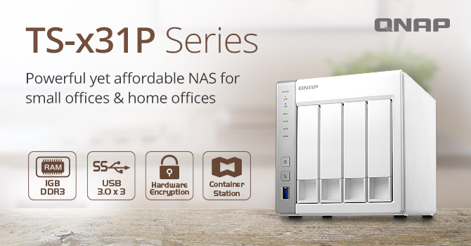 سلسلة وحدات QNAP TS-x31P NAS