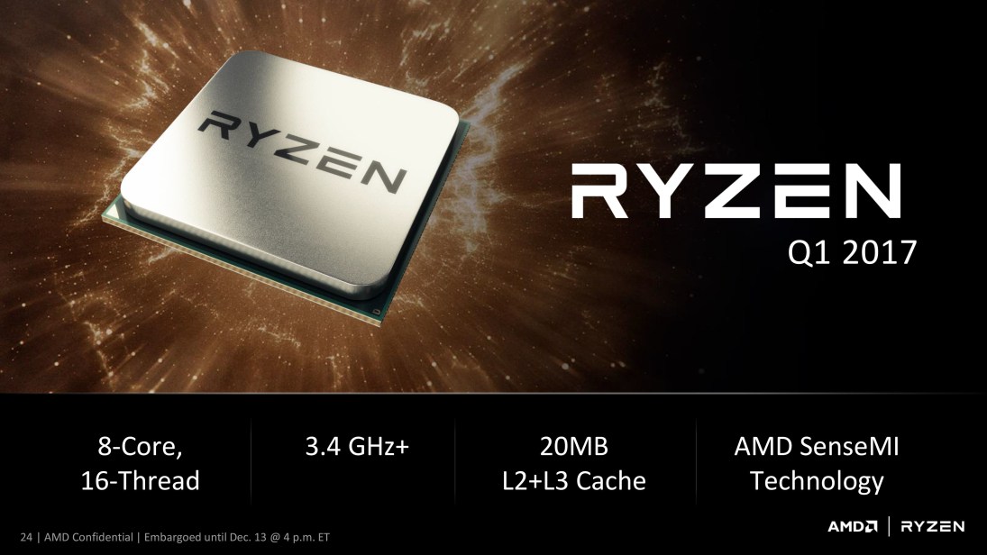 نتائج نسخة هندسية من معالج AMD Ryzen
