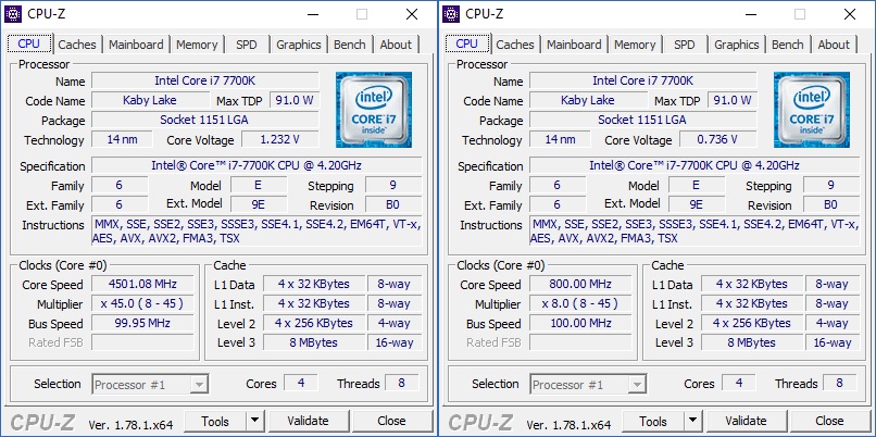 المعالج إنتل i7 7700K 