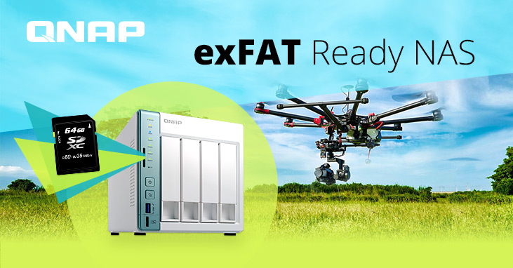 QNAP تقدم تعريف exFAT 