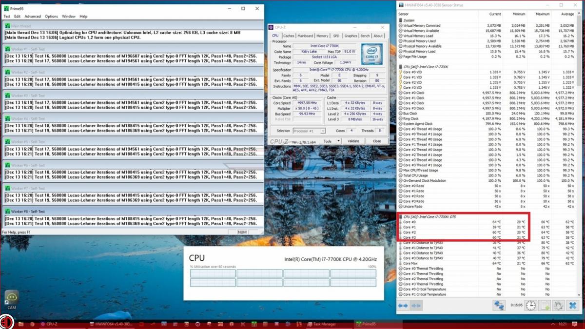 بعد إزالة غطاء معالج إنتل Core i7 7700K