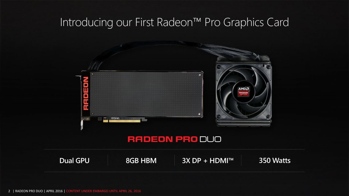 طاقة AMD Radeon Pro Duo