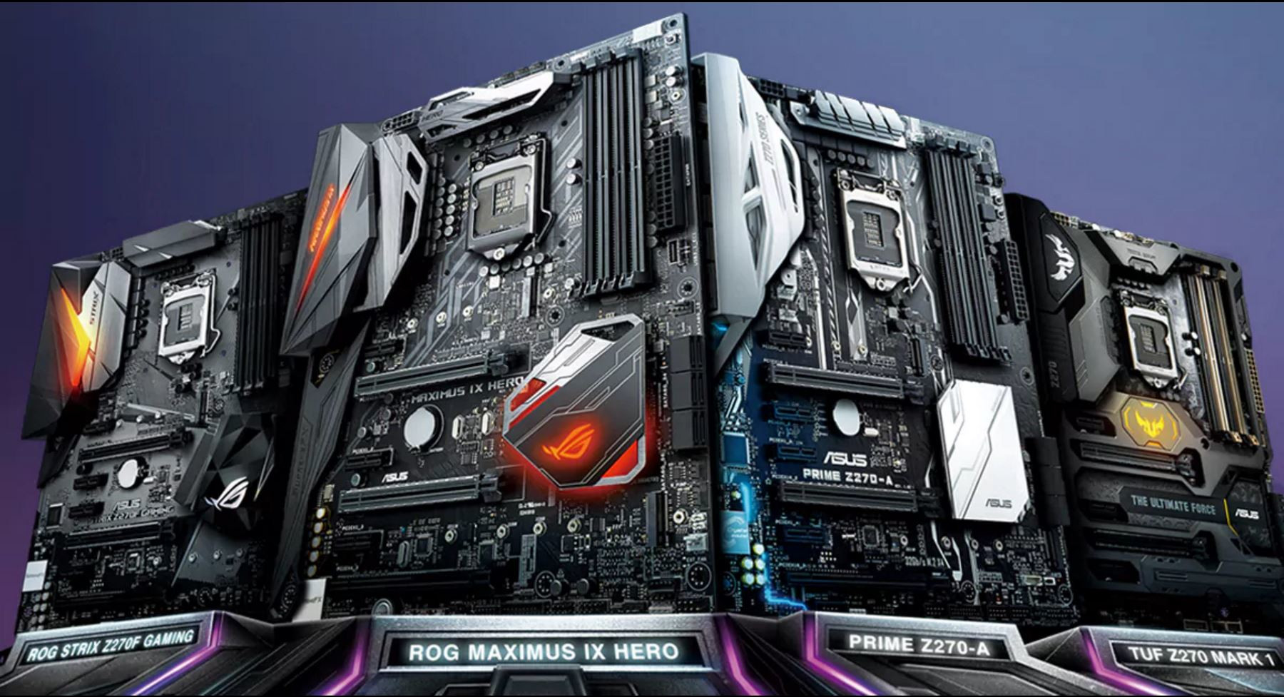 تعرف على عائلة لوحات ASUS بشريحة Z270