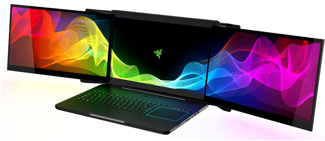 الجهاز المحمول Razer Project Valerie يتحول من شاشة الى 3 شاشات!