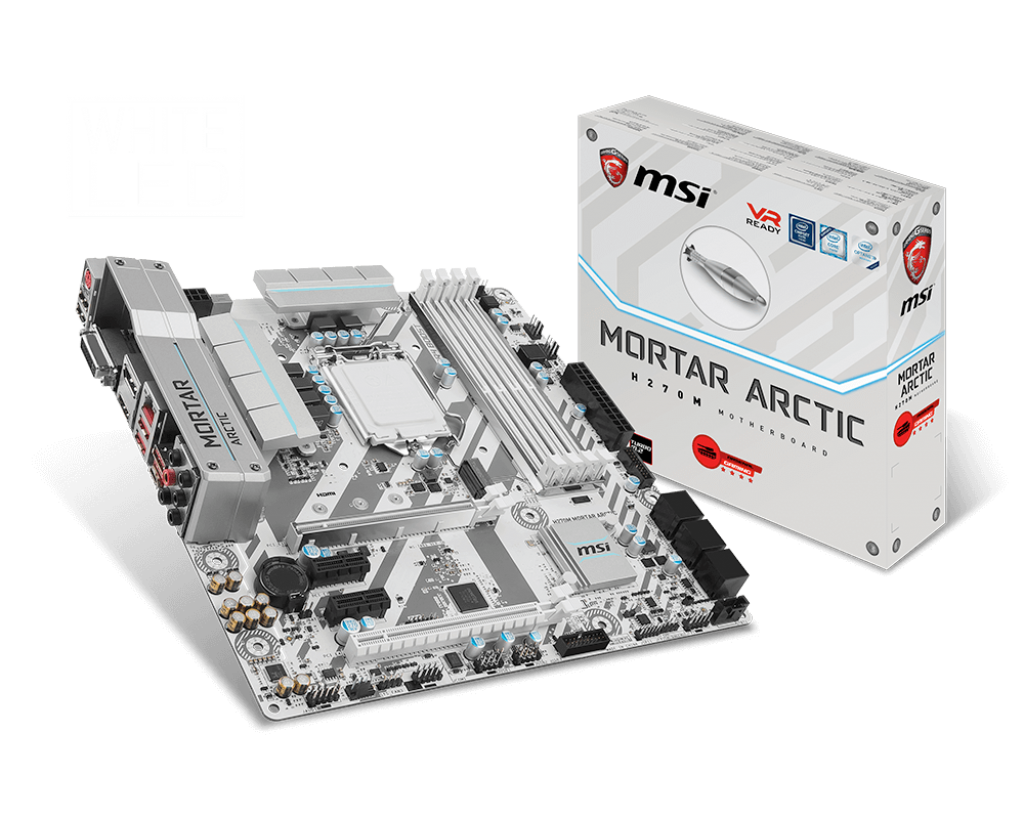 لوحة MSI H270M MORTAR ARCTIC