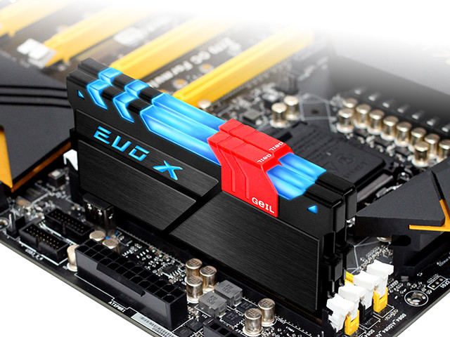 إطلاق سلسلة ذواكر GeIL EVO-X DDR4 بإضاءة RGB LED