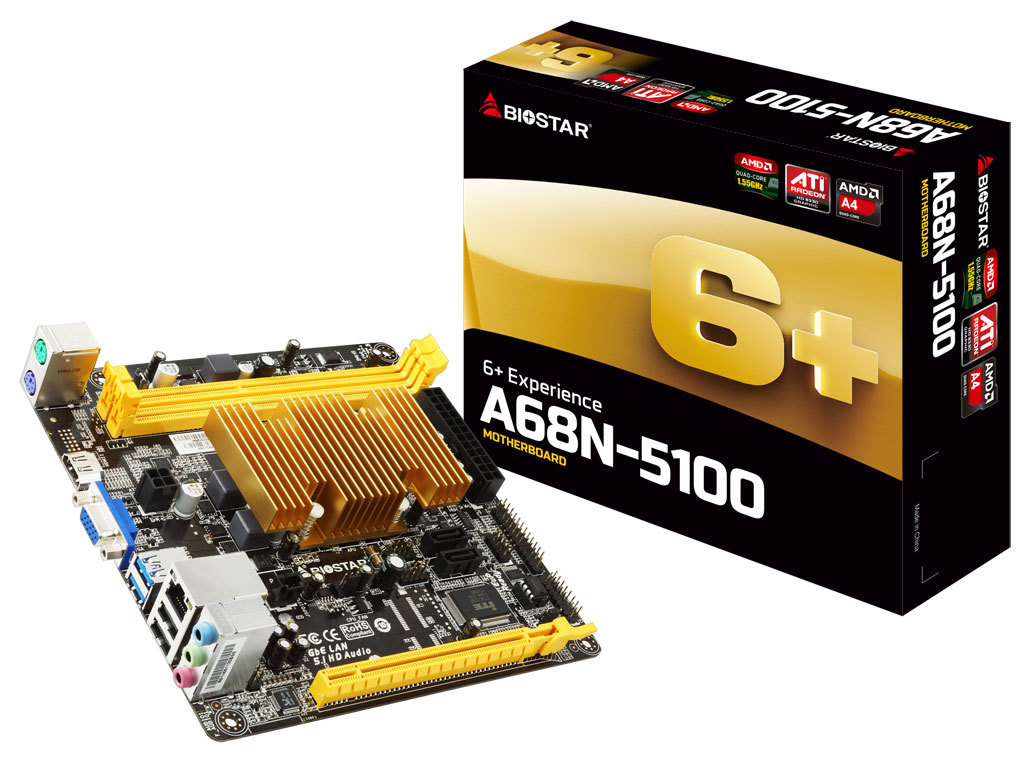 الكشف عن لوحة Biostar A68N-5100