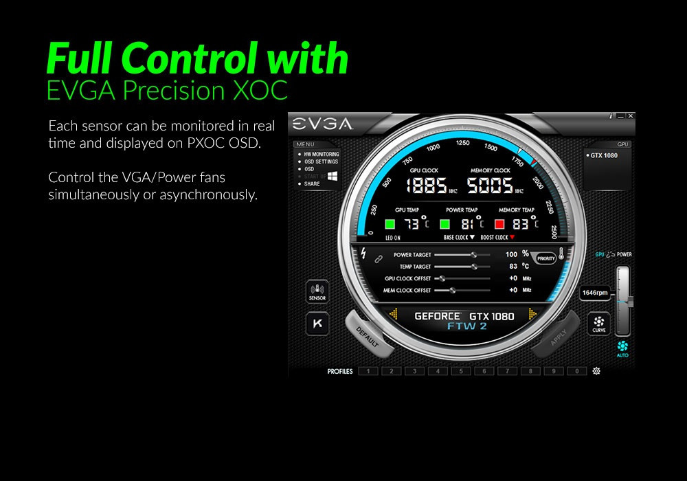 تعرف على إبداع EVGA مع تقنية iCX الثورية للبطاقات الرسومية