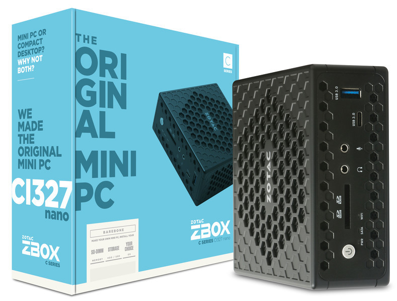 الإعلان عن حاسوب ZOTAC ZBOX CI327 صغير الحجم